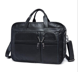 Men Leather Business Briefcase